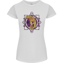 A Geometric Chameleon Womens Petite Cut T-Shirt White