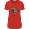 A Geometric Chameleon Womens Wider Cut T-Shirt Red