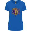 A Geometric Chameleon Womens Wider Cut T-Shirt Royal Blue