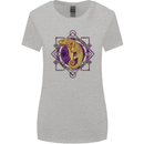 A Geometric Chameleon Womens Wider Cut T-Shirt Sports Grey