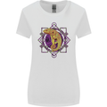 A Geometric Chameleon Womens Wider Cut T-Shirt White