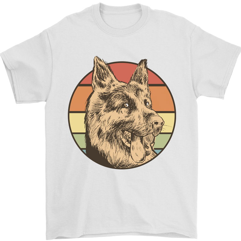 A German Shepherd Dad Mens T-Shirt 100% Cotton White