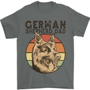 A German Shepherd Dog Dad Mens T-Shirt 100% Cotton Charcoal