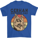 A German Shepherd Dog Dad Mens T-Shirt 100% Cotton Royal Blue