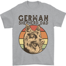 A German Shepherd Dog Dad Mens T-Shirt 100% Cotton Sports Grey