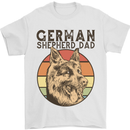 A German Shepherd Dog Dad Mens T-Shirt 100% Cotton White