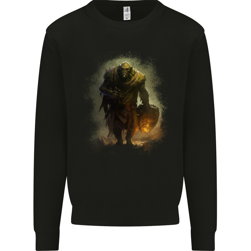 A Giant Fantasy Ork Mens Sweatshirt Jumper Black