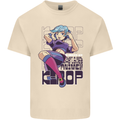 A Girl Who Loves Anime and K-Pop Mens Cotton T-Shirt Tee Top Natural