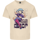 A Girl Who Loves Anime and K-Pop Mens Cotton T-Shirt Tee Top Natural