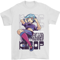 A Girl Who Loves Anime and K-Pop Mens T-Shirt 100% Cotton White