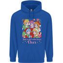 A Girl Who Loves Elves Christmas Anime Xmas Childrens Kids Hoodie Royal Blue