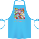 A Girl Who Loves Elves Christmas Anime Xmas Cotton Apron 100% Organic Turquoise