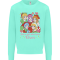 A Girl Who Loves Elves Christmas Anime Xmas Kids Sweatshirt Jumper Peppermint