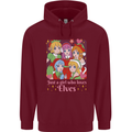 A Girl Who Loves Elves Christmas Anime Xmas Mens 80% Cotton Hoodie Maroon