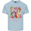 A Girl Who Loves Elves Christmas Anime Xmas Mens Cotton T-Shirt Tee Top Light Blue