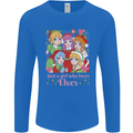 A Girl Who Loves Elves Christmas Anime Xmas Mens Long Sleeve T-Shirt Royal Blue