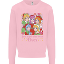 A Girl Who Loves Elves Christmas Anime Xmas Mens Sweatshirt Jumper Light Pink