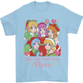 A Girl Who Loves Elves Christmas Anime Xmas Mens T-Shirt 100% Cotton Light Blue