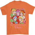 A Girl Who Loves Elves Christmas Anime Xmas Mens T-Shirt 100% Cotton Orange