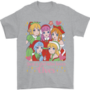 A Girl Who Loves Elves Christmas Anime Xmas Mens T-Shirt 100% Cotton Sports Grey
