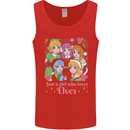 A Girl Who Loves Elves Christmas Anime Xmas Mens Vest Tank Top Red
