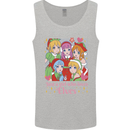 A Girl Who Loves Elves Christmas Anime Xmas Mens Vest Tank Top Sports Grey