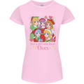 A Girl Who Loves Elves Christmas Anime Xmas Womens Petite Cut T-Shirt Light Pink
