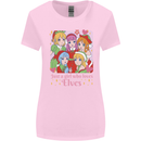 A Girl Who Loves Elves Christmas Anime Xmas Womens Wider Cut T-Shirt Light Pink
