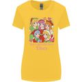 A Girl Who Loves Elves Christmas Anime Xmas Womens Wider Cut T-Shirt Yellow