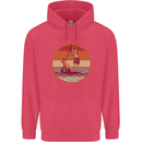 A Girl Who Loves Paddleboarding and Dogs Childrens Kids Hoodie Heliconia