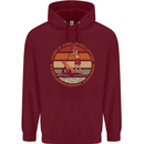 A Girl Who Loves Paddleboarding and Dogs Childrens Kids Hoodie Maroon