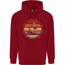 A Girl Who Loves Paddleboarding and Dogs Childrens Kids Hoodie Red