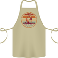 A Girl Who Loves Paddleboarding and Dogs Cotton Apron 100% Organic Khaki