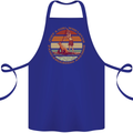 A Girl Who Loves Paddleboarding and Dogs Cotton Apron 100% Organic Royal Blue