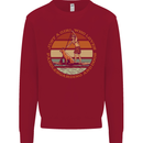 A Girl Who Loves Paddleboarding and Dogs Kids Sweatshirt Jumper Red