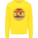 A Girl Who Loves Paddleboarding and Dogs Kids Sweatshirt Jumper Yellow