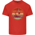A Girl Who Loves Paddleboarding and Dogs Kids T-Shirt Childrens Red