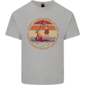A Girl Who Loves Paddleboarding and Dogs Kids T-Shirt Childrens Sports Grey