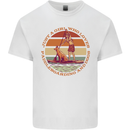 A Girl Who Loves Paddleboarding and Dogs Kids T-Shirt Childrens White