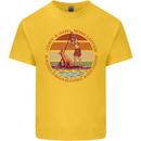 A Girl Who Loves Paddleboarding and Dogs Kids T-Shirt Childrens Yellow