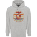 A Girl Who Loves Paddleboarding and Dogs Mens 80% Cotton Hoodie Sports Grey