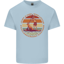 A Girl Who Loves Paddleboarding and Dogs Mens Cotton T-Shirt Tee Top Light Blue