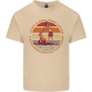 A Girl Who Loves Paddleboarding and Dogs Mens Cotton T-Shirt Tee Top Sand