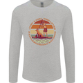 A Girl Who Loves Paddleboarding and Dogs Mens Long Sleeve T-Shirt Sports Grey