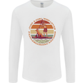 A Girl Who Loves Paddleboarding and Dogs Mens Long Sleeve T-Shirt White