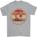 A Girl Who Loves Paddleboarding and Dogs Mens T-Shirt 100% Cotton Sports Grey