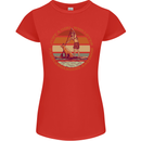 A Girl Who Loves Paddleboarding and Dogs Womens Petite Cut T-Shirt Red
