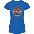 A Girl Who Loves Paddleboarding and Dogs Womens Petite Cut T-Shirt Royal Blue