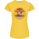 A Girl Who Loves Paddleboarding and Dogs Womens Petite Cut T-Shirt Yellow