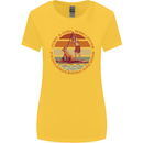 A Girl Who Loves Paddleboarding and Dogs Womens Wider Cut T-Shirt Yellow